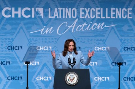 Harris urges Latino leaders to help mobilize key voting bloc