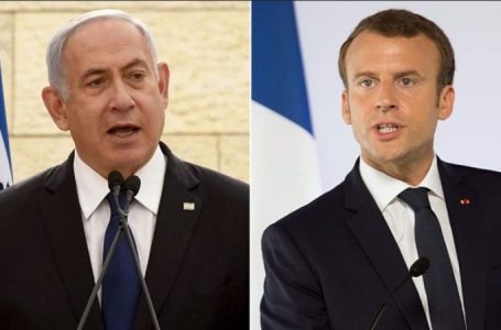 Netanyahu tells Macron that Israel was not created by the UN, but by ‘blood of our heroic fighters’