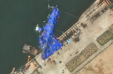 Satellite images reveal North Korea’s mangled naval destroyer after failed launch