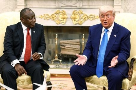 Trump talks with Putin, spars with South African leader, threatens EU tariff hike in 18th week in office
