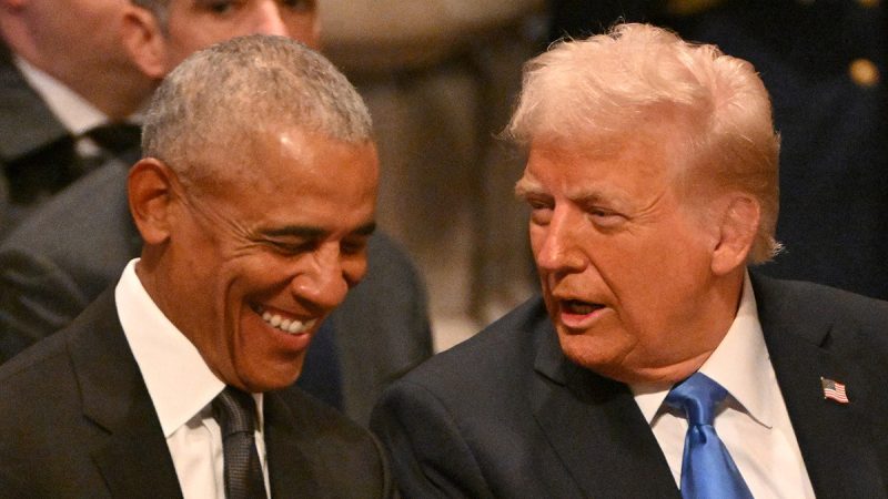  New book reveals what Obama and ‘conqueror’ Trump chatted about in viral moment during Carter’s funeral