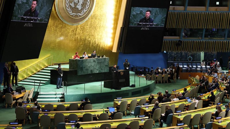  Zelenskyy at UN: ‘Weak’ global bodies can’t stop Putin, only ‘friends and weapons’ can