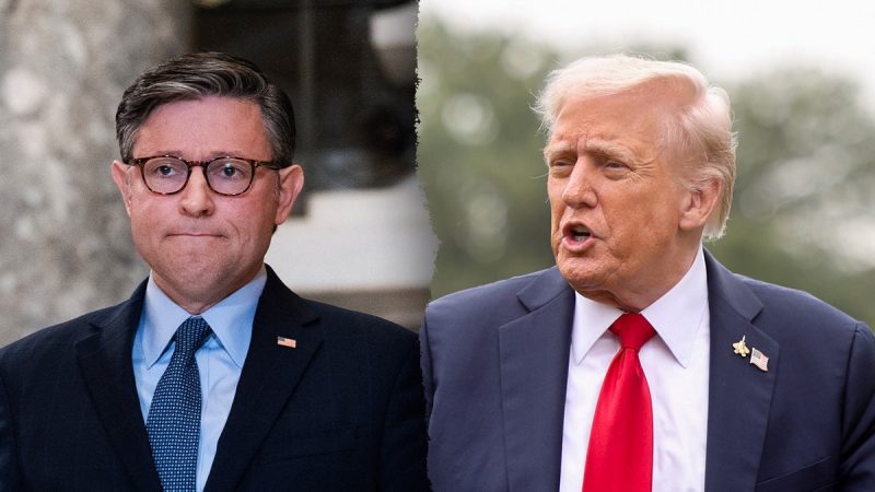  Trump, Johnson appear at odds in government shutdown messaging
