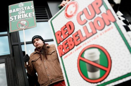 More than 1,000 Starbucks workers strike at 65 stores on Red Cup Day