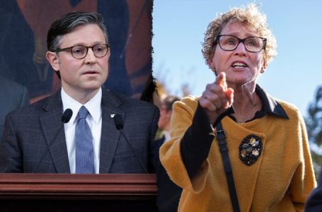 House Dem crashes Mike Johnson press event as tensions erupt over shutdown