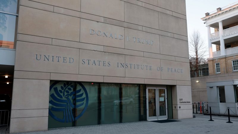  US Institute of Peace officially renamed for Trump as White House moves to dismantle agency: ‘Congratulations’