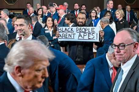 Al Green ejected from Trump primetime address again — this time with protest sign