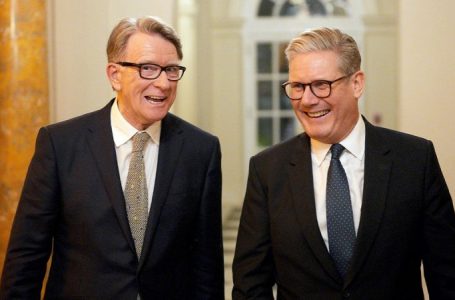 UK government to unseal former ambassador Mandelson documents tied to Jeffrey Epstein probe